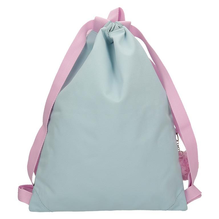 Mochila saco Niña Disney Kisses M&M  46 cm Azul