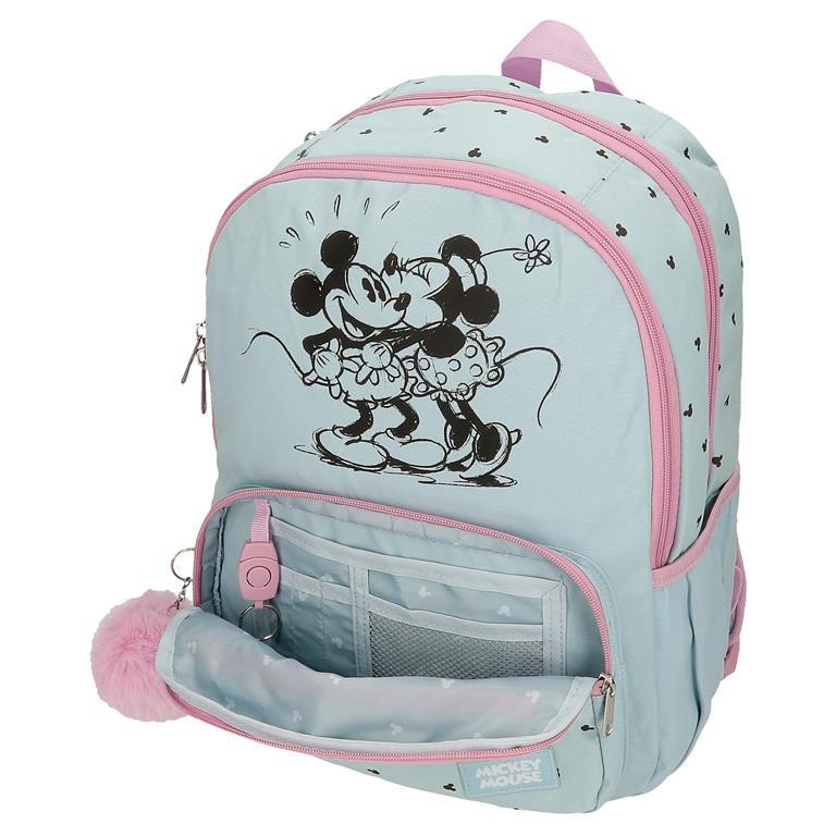 Zaino Scolastico Bambina Disney Kisses M&M due scomparti 44 cm Blu 5/6