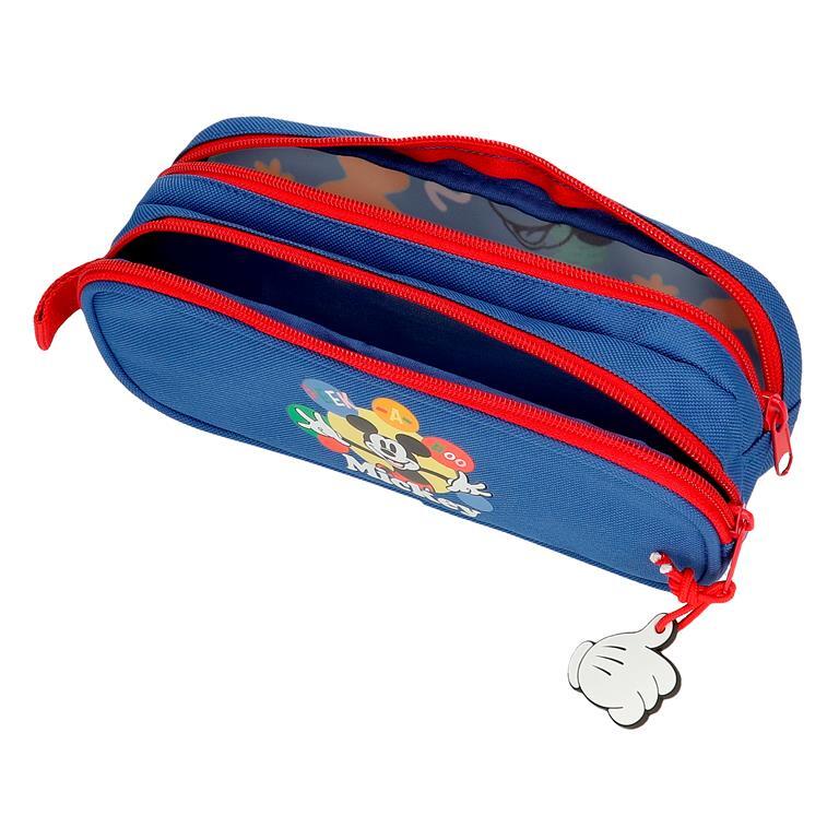 Estojo de dois compartimentos menino Disney Mickey Peek a Boo 9cm Azul 4/5