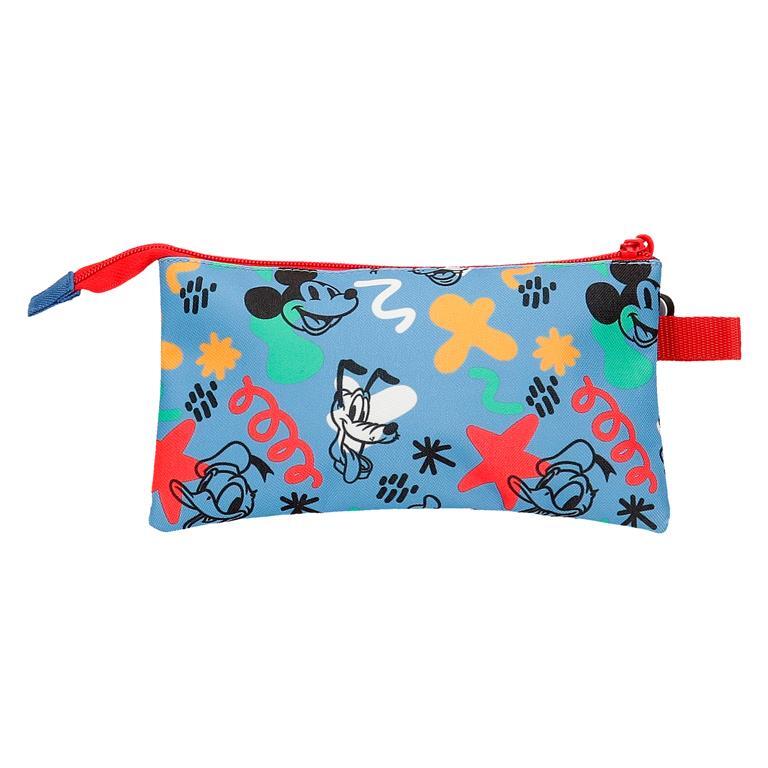 Estojo de três compartimentos menino Disney Mickey Peek a Boo 12cm Azul 3/5