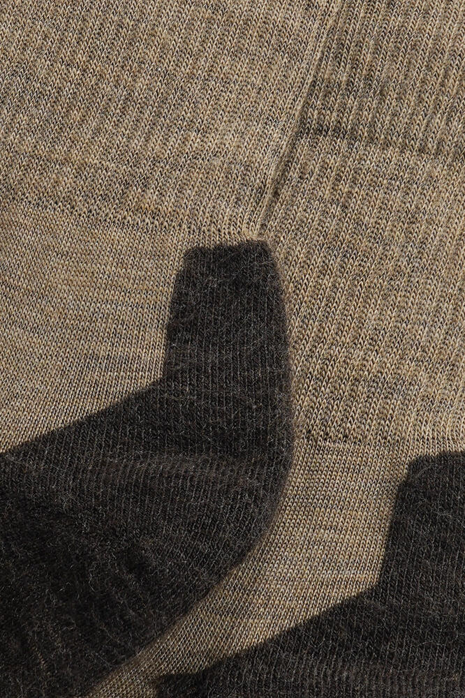 Lot de 3 paires de chaussettes de randonnée en laine mérinos S12 Beige 2/3