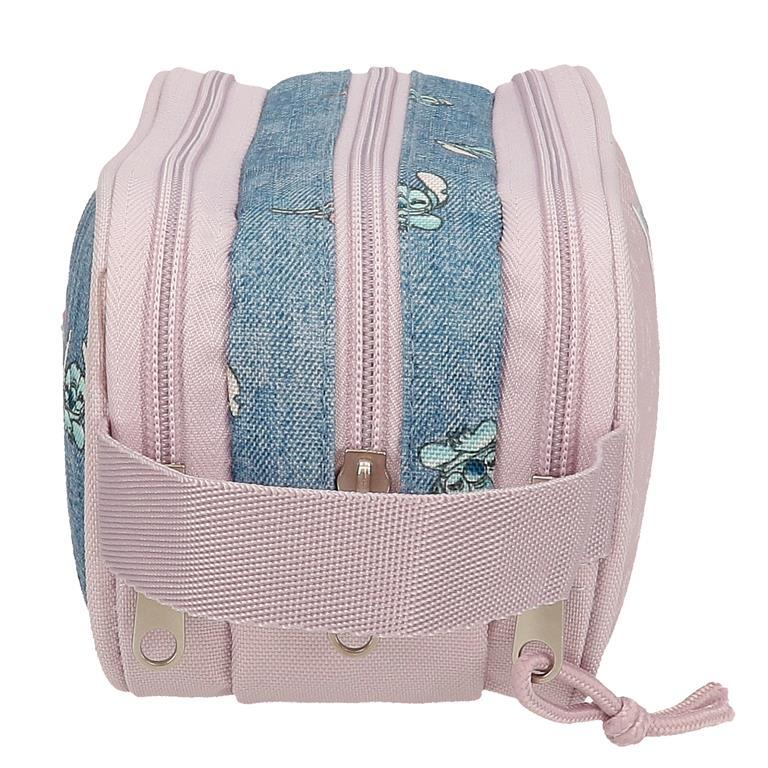 Estuche tres compartimentos niña Disney Stitch you are magical 10cm denim 2/5
