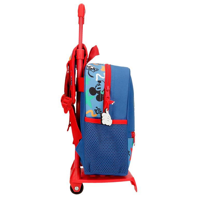 Zaino scolastico Bambino Disney Mickey Peek a Boo con carrello 25 cm Blu 2/6