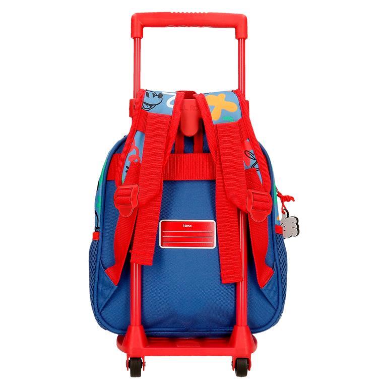 Zaino scolastico Bambino Disney Mickey Peek a Boo con carrello 25 cm Blu 3/6