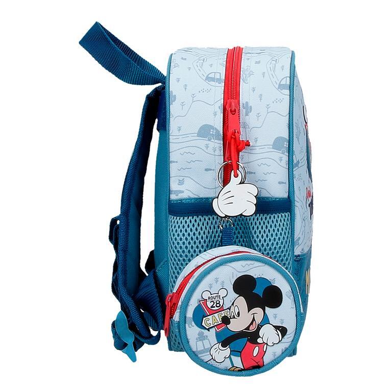 Mochila escolar Niño Disney Mickey Road Trip  25 cm Azul