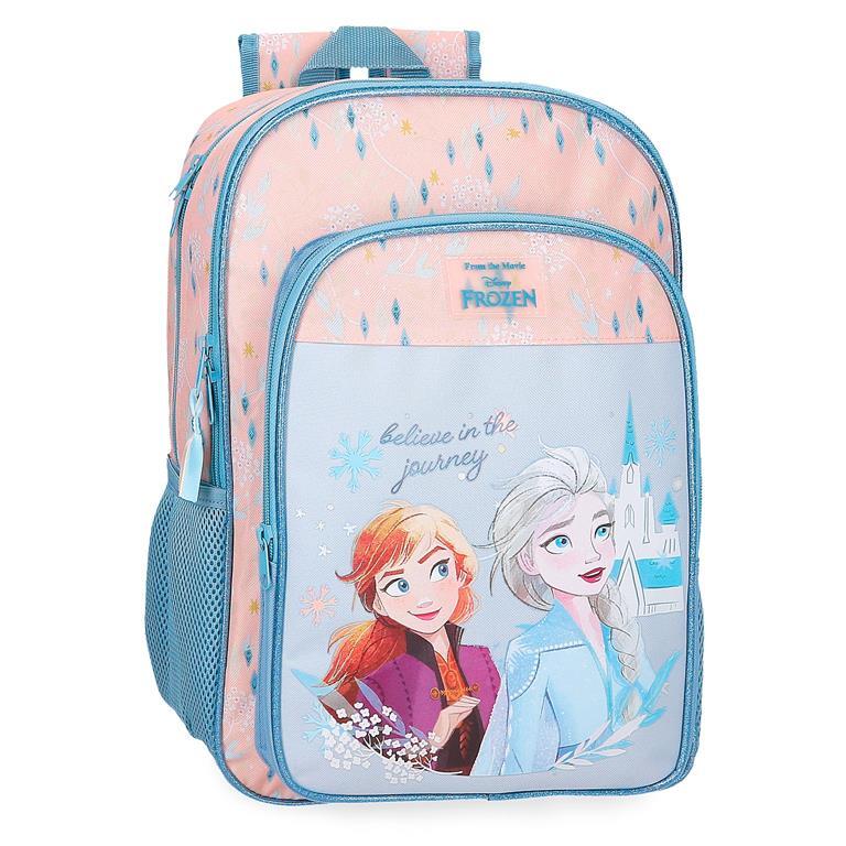 Mochila Escolar Niña Disney Frozen Believe in the journey 40 cm Azul