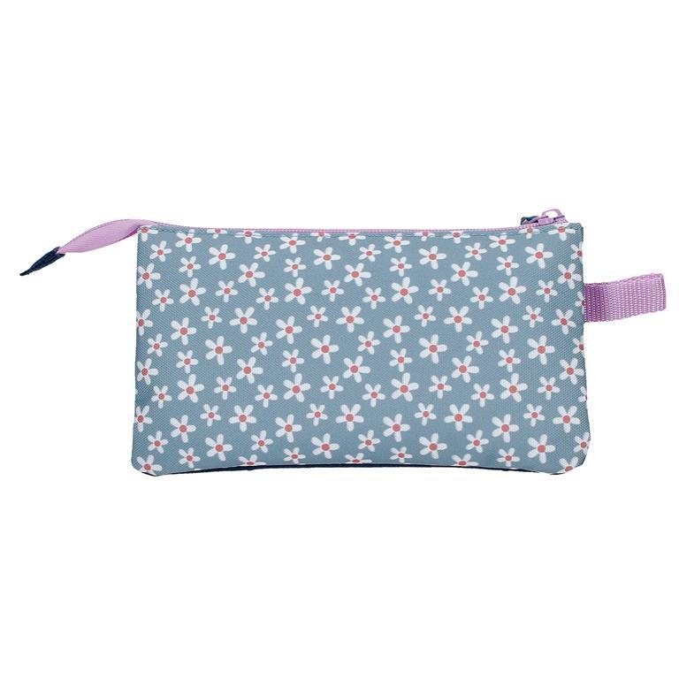 Astuccio tre scomparti Bambina Disney Minnie Style 12 cm Blu 3/4