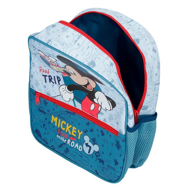 Mochila escolar Niño Disney Mickey Road Trip  33 cm Azul