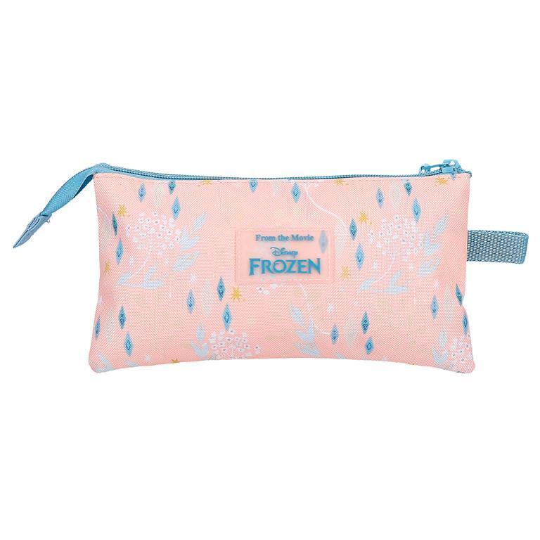 Trousse trois compartiments Fille Disney Frozen Believe in the journey 12cm Bleu 3/6