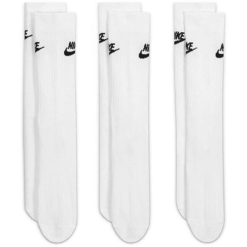 ZOKNI Nike Sportswear Everyday Essential Crew 3 Pairs, Fehér, Unisex