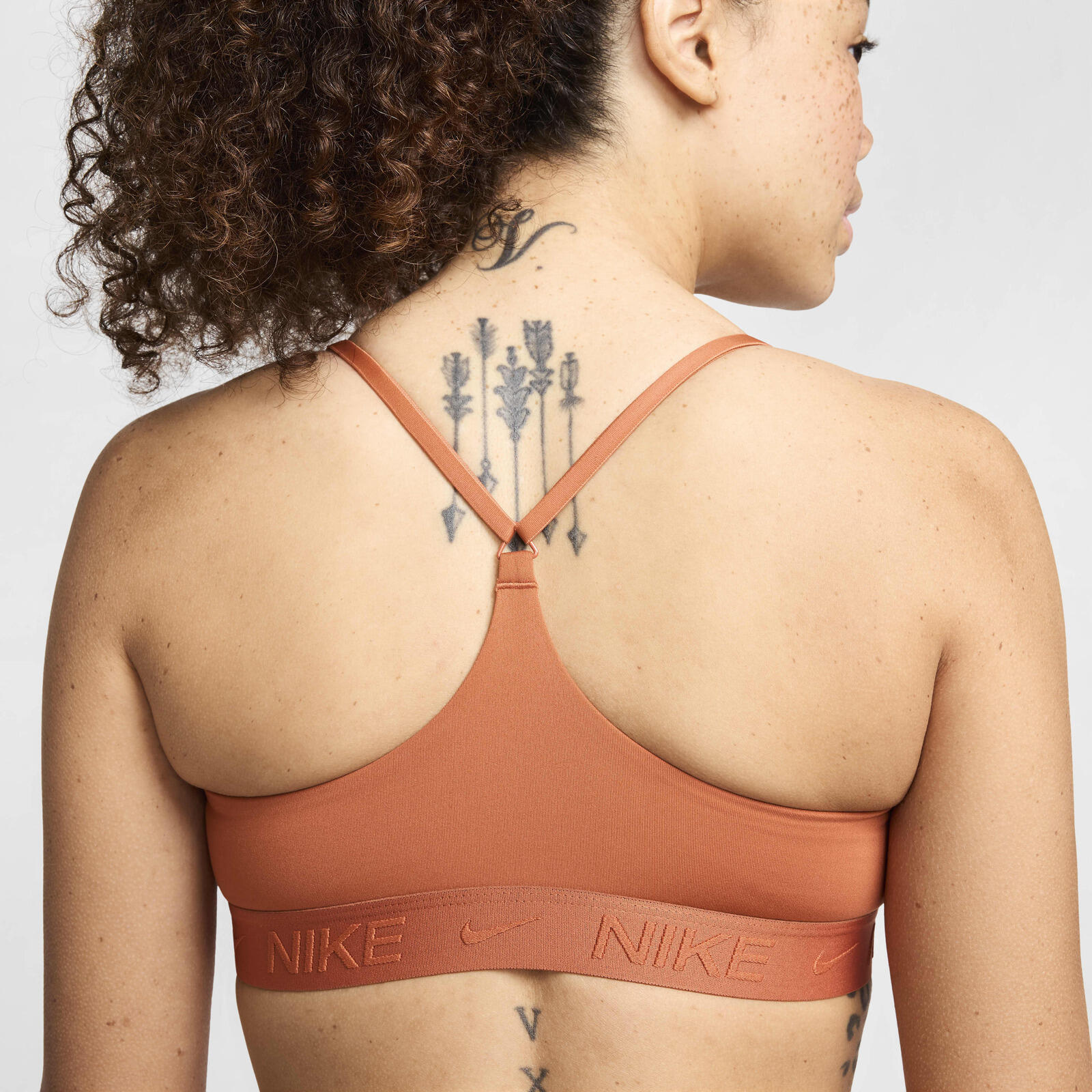 Reggiseno Nike Indy Light-Support, Arancia, Donne 2/5