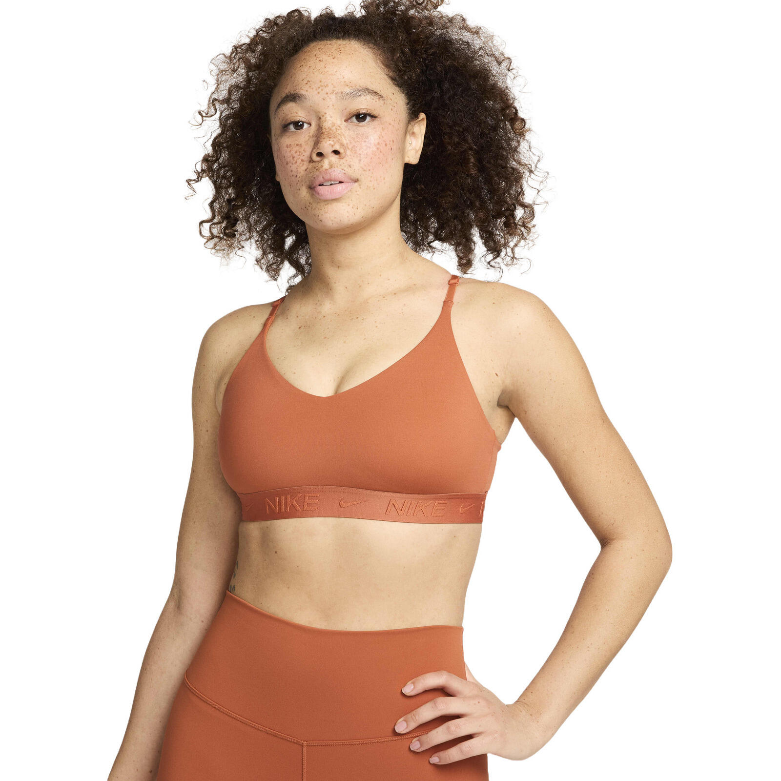 NIKE Beha Nike Indy Light-Support, Oranje, Dames
