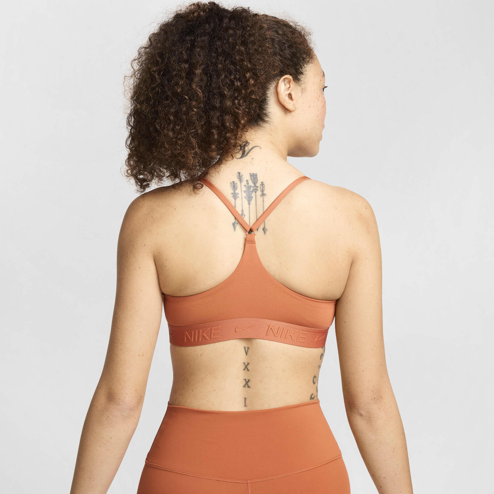 nike indy sports bra orange
