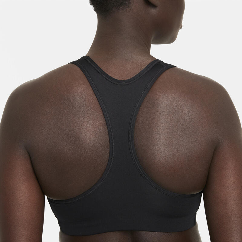 Melltartó Nike Swoosh Medium Support Graphic Sports Bra, Fekete, Nők