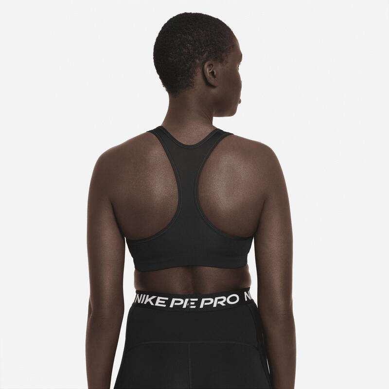 Melltartó Nike Swoosh Medium Support Graphic Sports Bra, Fekete, Nők