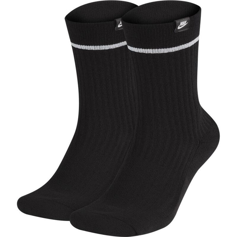 Sosete unisex Nike SNKR Sox Essential Crew (2 Pairs), Negru