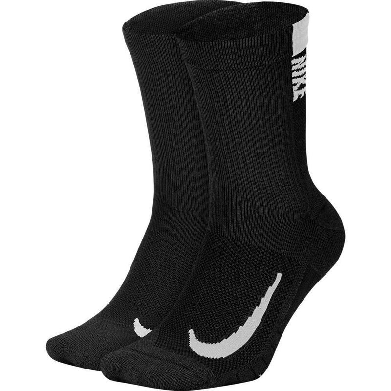 Sosete unisex Nike Multiplier Crew, Negru