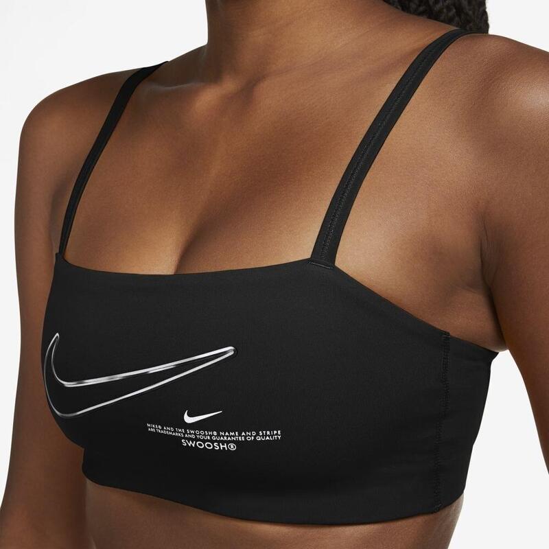 Melltartó Nike Dri-FIT Indy, Fekete, Nők