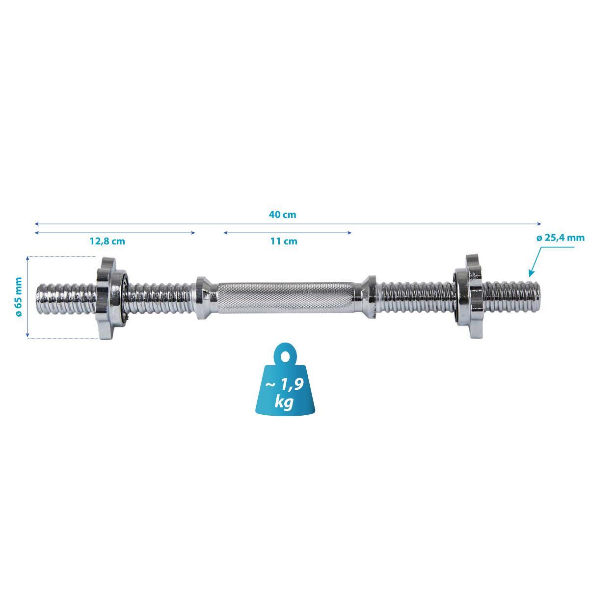 Gryf prosty Enero Fit 40cm 25,4mm z zaciskami 2/5
