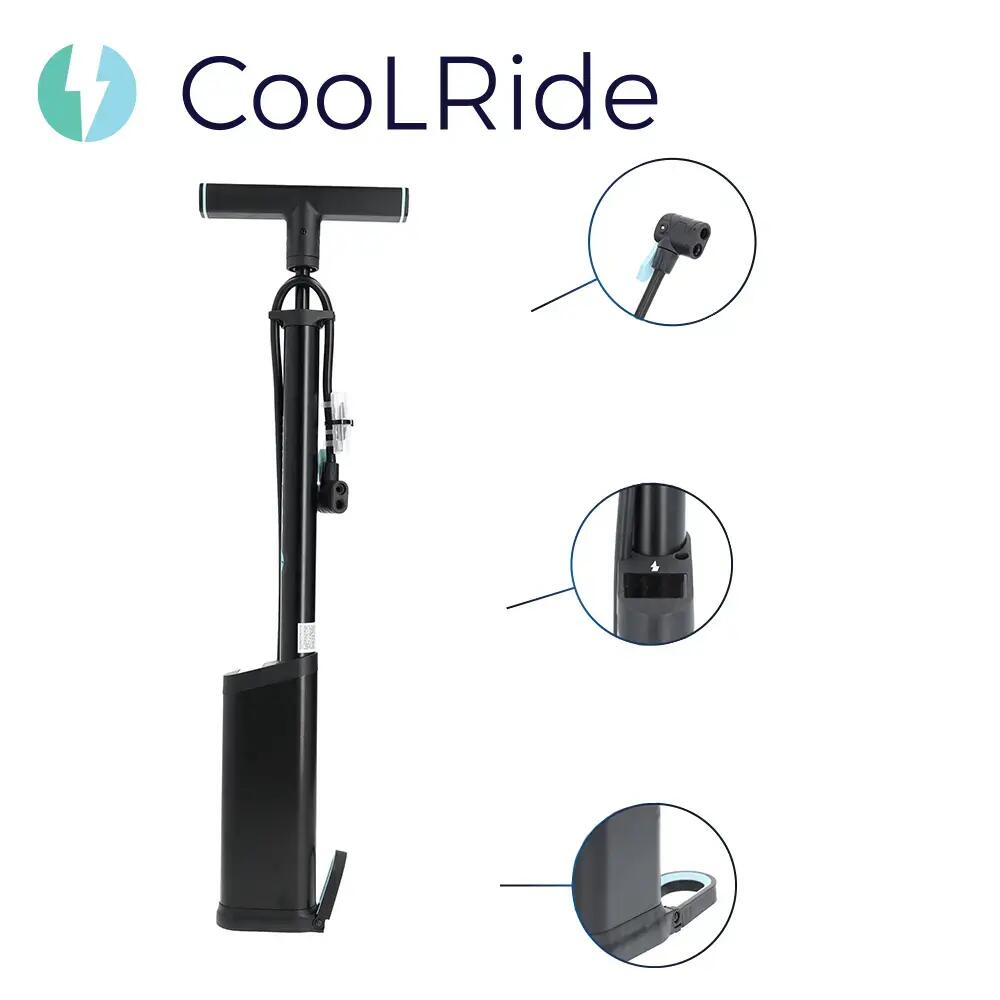 Pompe à pied aluminium digitale 11 bars CooLRide 2/5