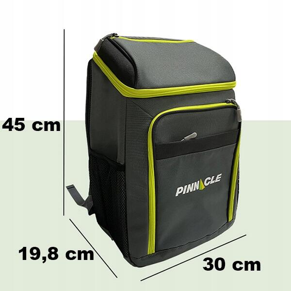 Przenośny plecak termiczny lekki PINNACLE cooler TPX-5507 18,5 L, szara 5/7
