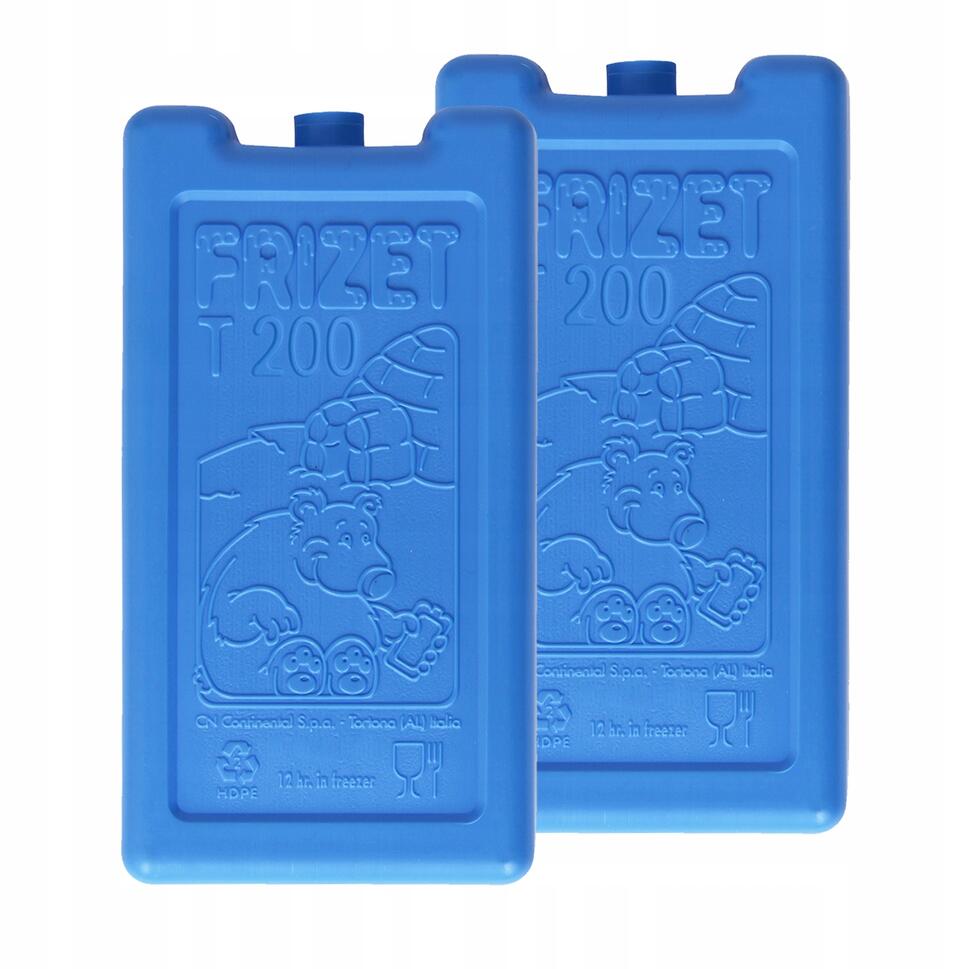 Wkłady chłodzące mrożące do lodówki turystycznej torby termicznej 2x200 ml