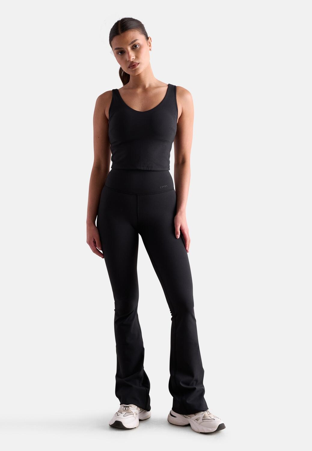 Femme Soutien-gorge de sport à col en V Bralette Noir 7/7