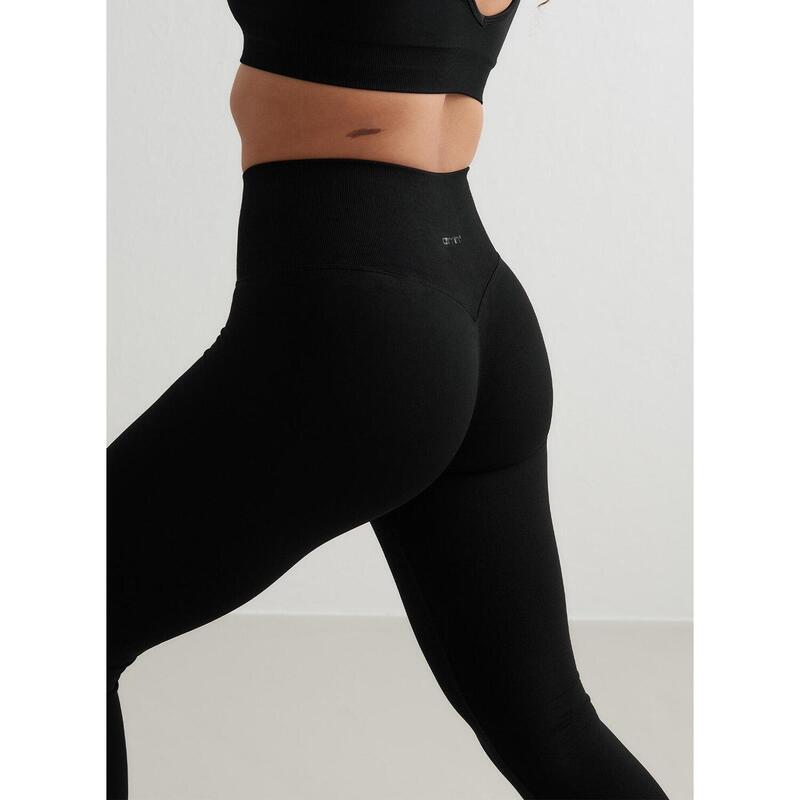 Legging Shape Naadloos Yoga Dames Zwart aim'n