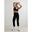 Leggings de yoga pour femmes sans couture noir