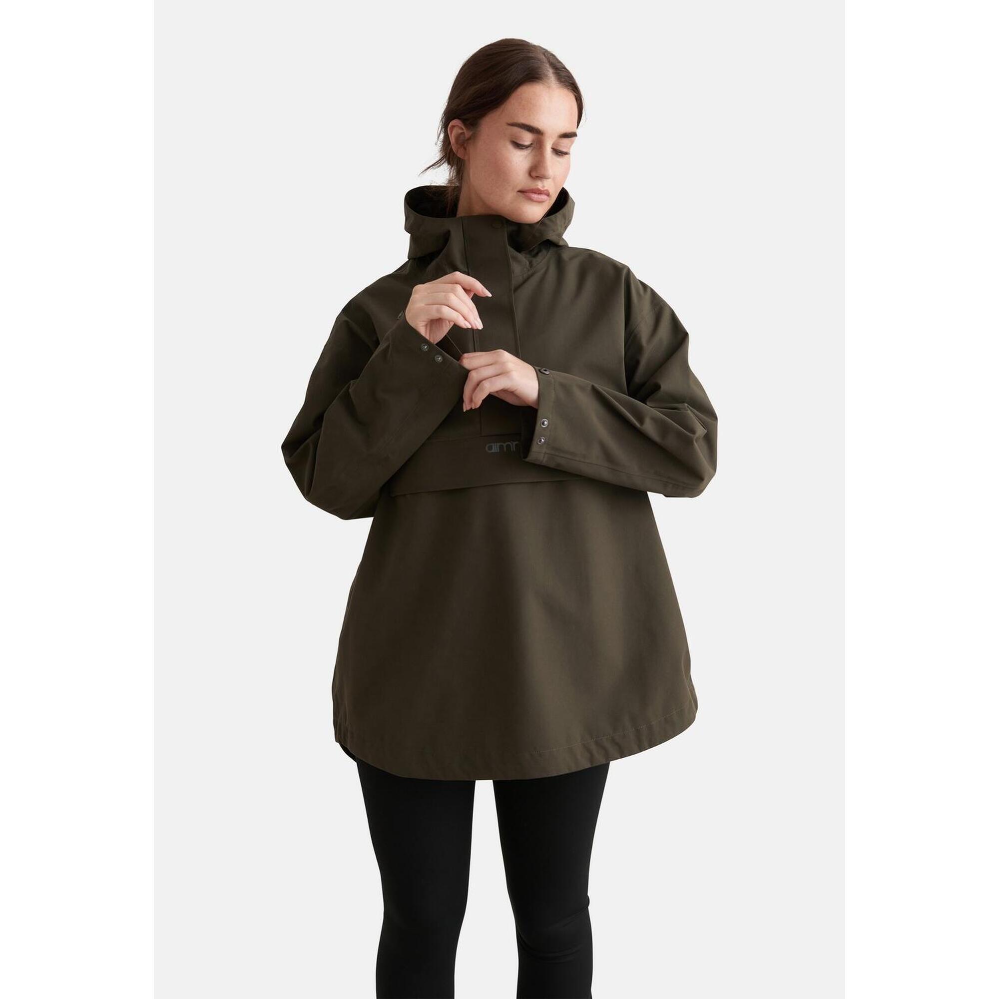 Aim'n - Femme Veste Imperméable Oversize Kaki - Blouson - Vert - 32 3xs - Decathlon