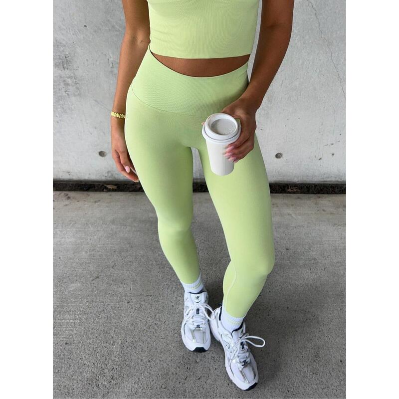 Legging Shape Naadloze Yoga Dames Matcha aim'n