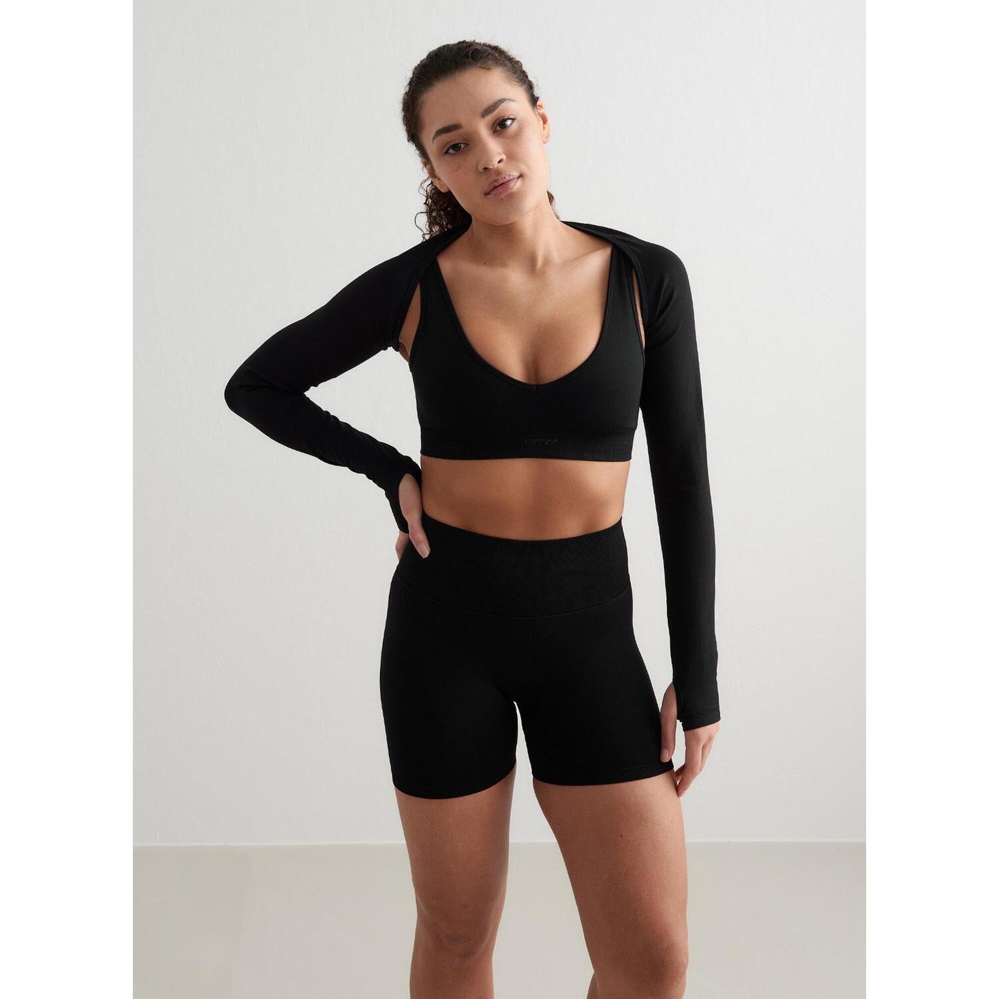 Aim'n - Femme Short Mini Sans Couture Noir - Shorty De Running - Noir - 38 S - Decathlon