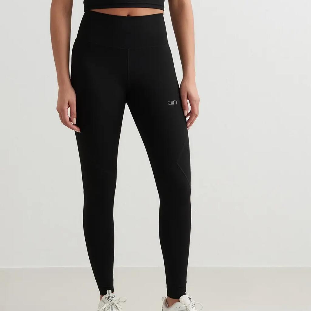 Women's Tights High-Waisted Moisture-Wicking Sculpting Black