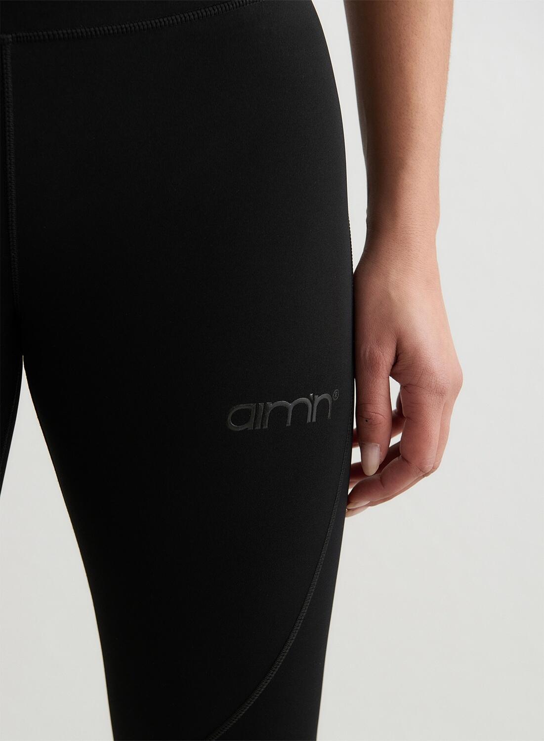 Leggings de yoga pour femmes modelant la silhouette évacuant l'humidité Noir 2/7