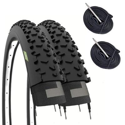 2 copertoni 27.5x2.25 (57-584) + camere. pneumatici 27.5 x 2.25 bici mtb 27'' EV