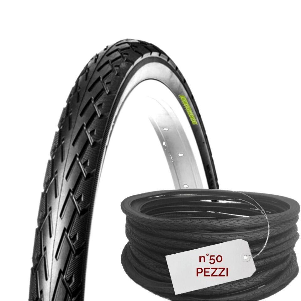 ECOVELO kit 50 copertoni 700x35C, pneumatici bici stradali neri 700 x 35C trekking EV