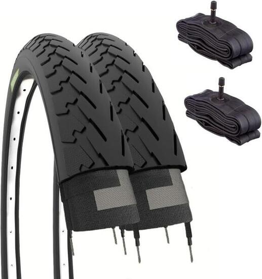 2 copertoni 700x35C 28 1 5/8 3/8 + camere pneumatici bici 700 x 35C trekking EV