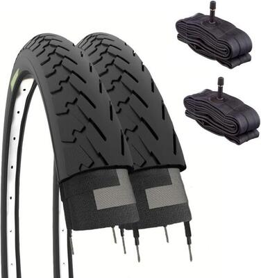 2 copertoni 700x35C 28 1 5/8 3/8 + camere. pneumatici bici 700 x 35C trekking EV