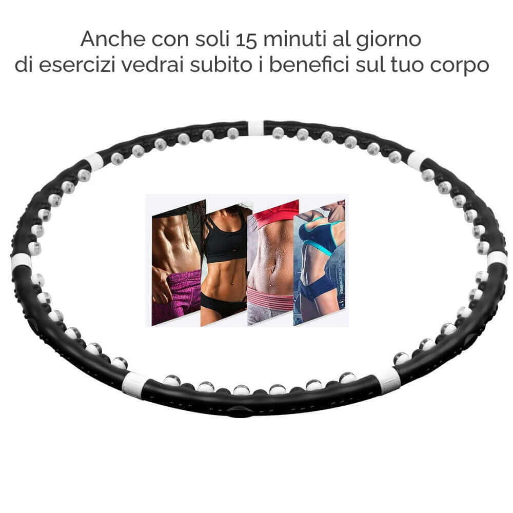 Masserende Hula Hoop Fitnessring FF 2/5