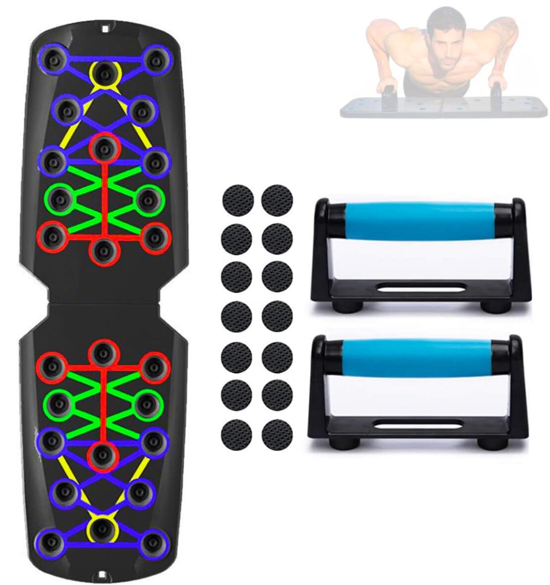 Tavola per Flessioni Attrezzo Multifunzione Push Up Board FF FFITNESS Decathlon