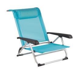 Bo-Camp - Chaise de plage - Saint-Tropez - Aluminium - Bleu