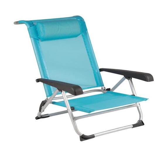 Bo-Camp - Chaise de plage - Saint-Tropez - Aluminium - Bleu