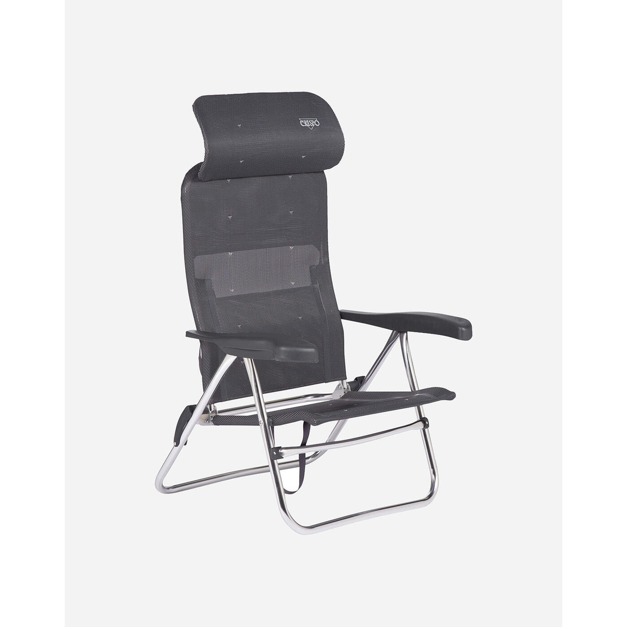 Crespo - Crespo - Fauteuil De Plage - Al/205 - Compact - Gris Foncé - Chaise - Gris - Taille Unique - Decathlon