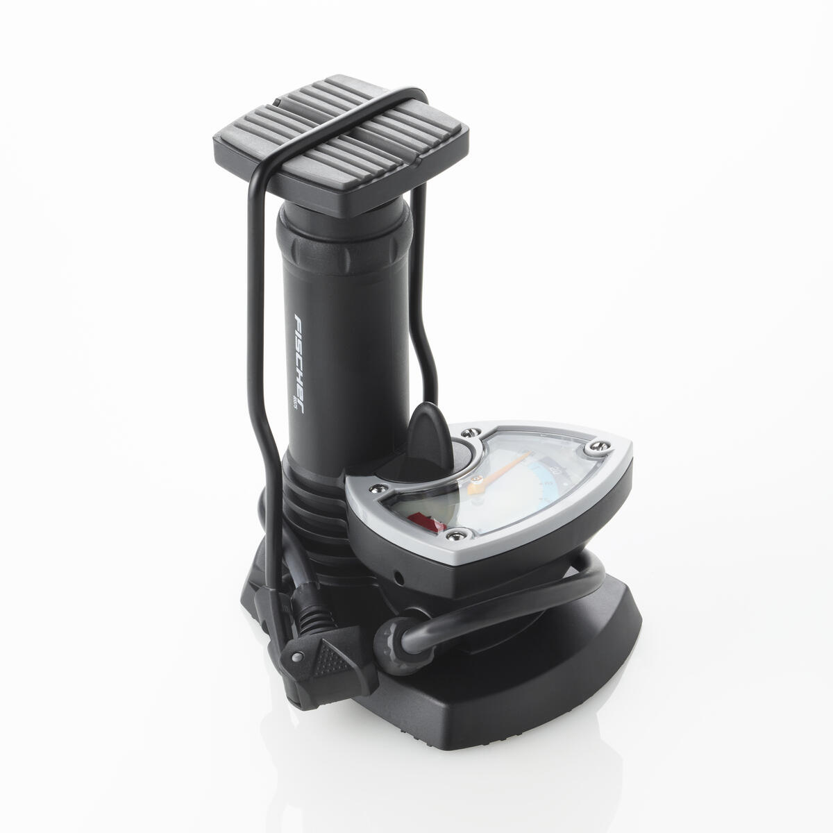 FISCHER BIKE FISCHER Fuß-Standpumpe mit Manometer