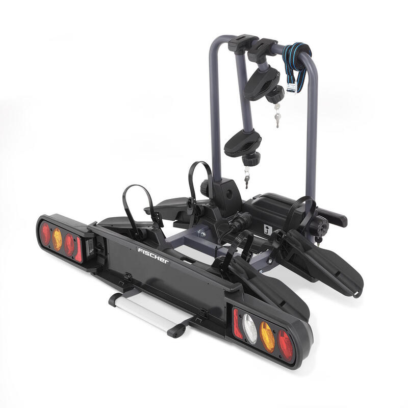 Suport auto transport 2 biciclete, prindere pe carligul de remorcare, 13 pini