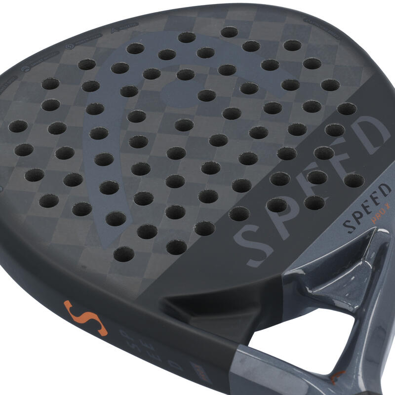 Pala Pádel Head Speed Pro X 2023 Negra y Gris Oscuro Ligera- 221043