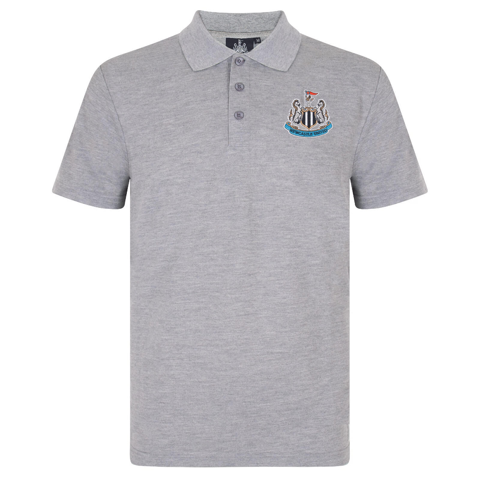 NEWCASTLE UNITED Newcastle United Mens Polo Shirt Crest OFFICIAL Football Gift