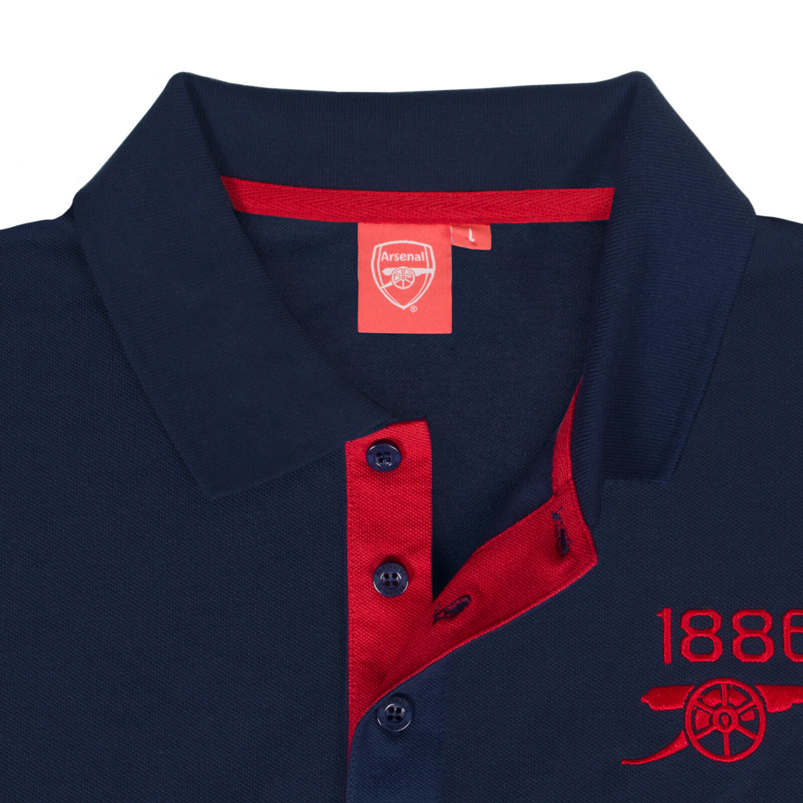 Arsenal FC Mens Polo Shirt Crest OFFICIAL Football Gift 6/7