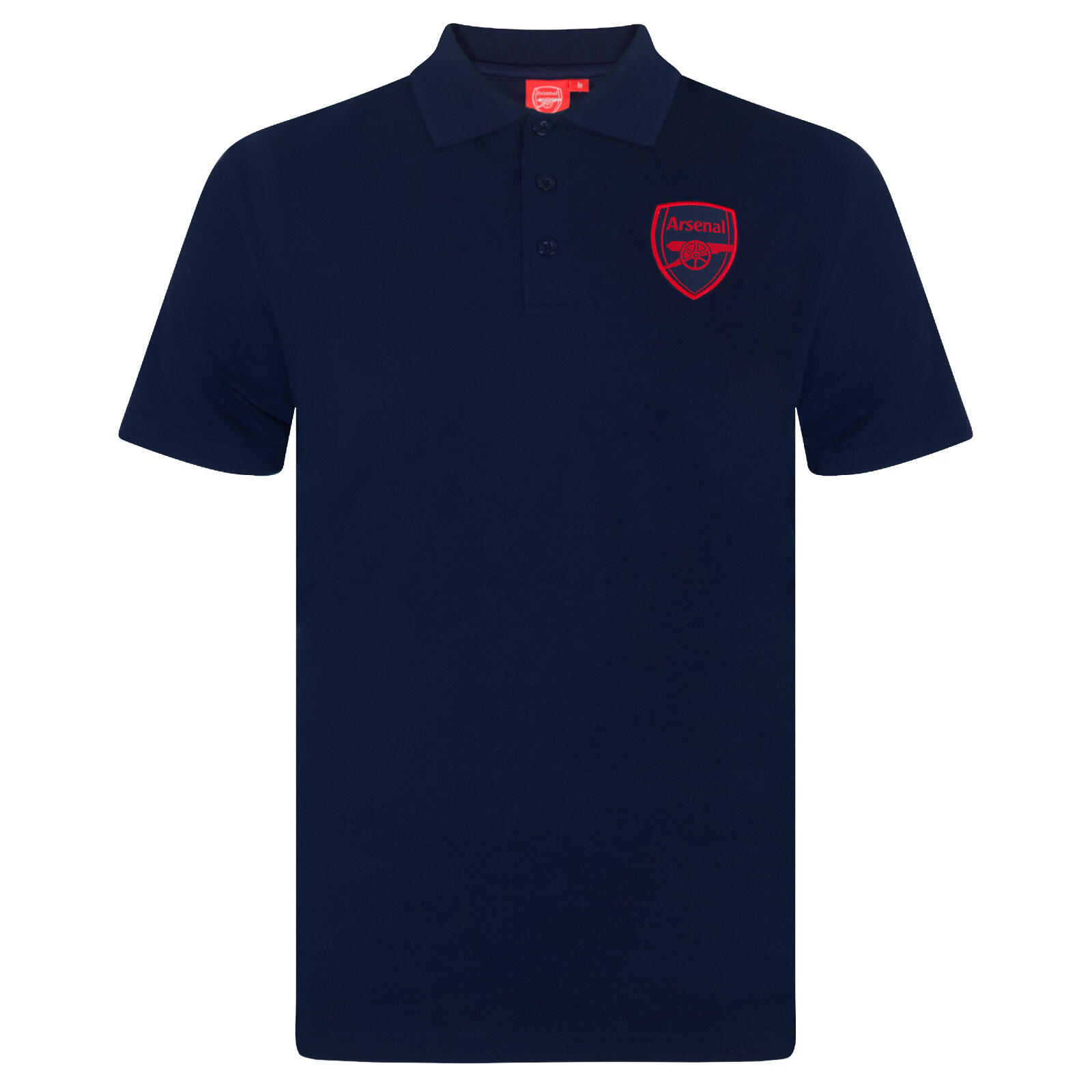 Arsenal FC Mens Polo Shirt Crest OFFICIAL Football Gift