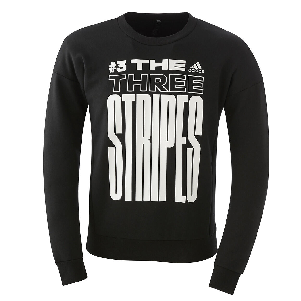 Sweat Noir 3 Stripes Adidas Mixte 1/4